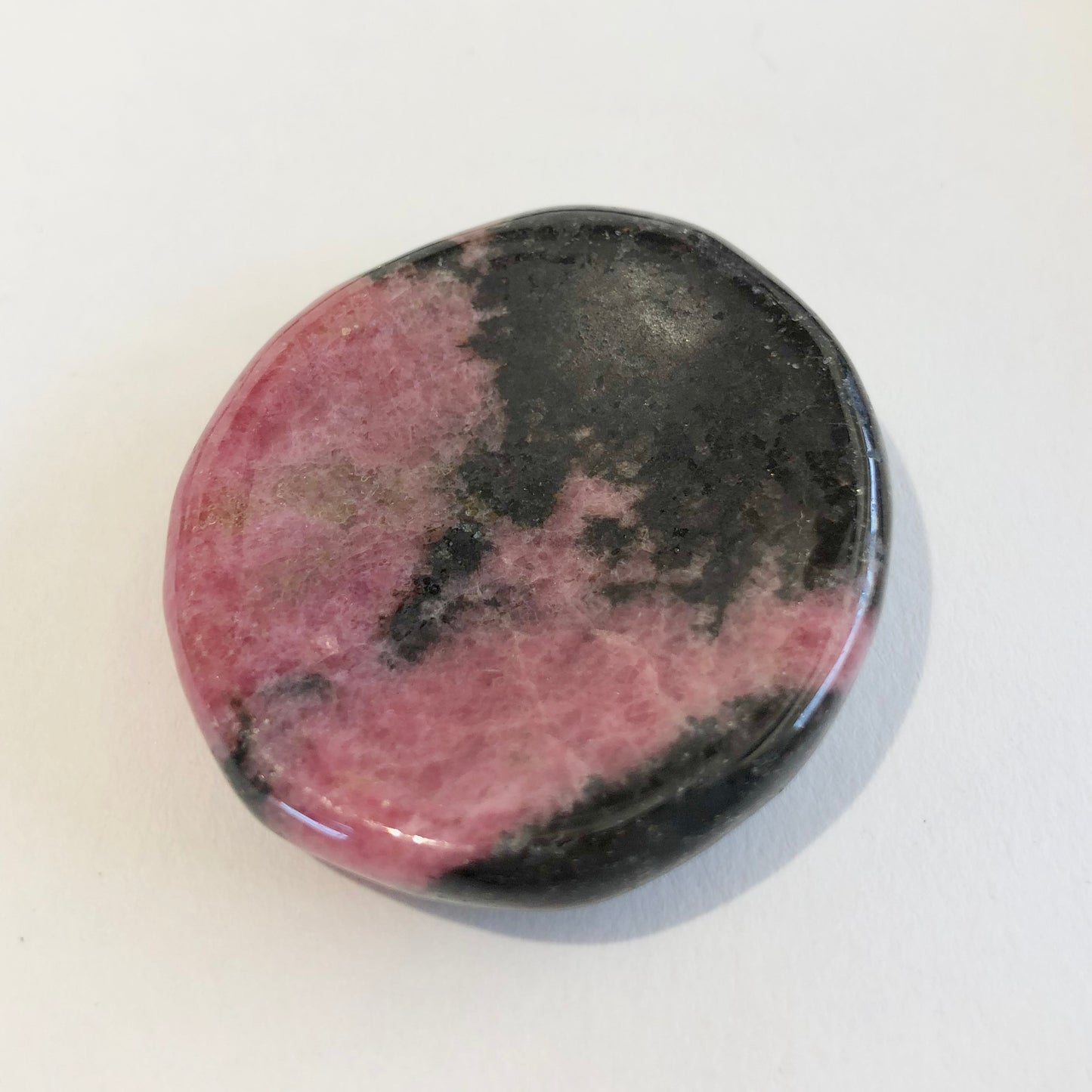 Rhodonite worry stone
